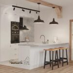 Размеры барной стойки и барных стульев на кухне: расстояния, стандарты и габариты 51