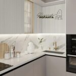 Мойка и столешница на кухне: правила сочетания по материалу и цвету в интерьере 62